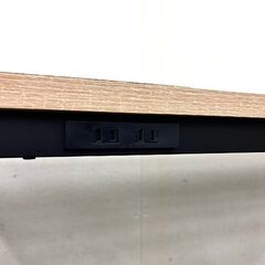 ASPLUND カフェカウンター H720 ネイルテーブル カウンター 机 木目調 デスク カフェ サロン 作業台 コンセント付 の画像