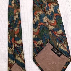 ネクタイ 中古 美品 シンプル 柄物ナロータイレギュラータイHANAE MORIハナエモリの画像