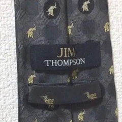 ネクタイ 中古 美品 シンプル 柄物ナロータイレギュラータイJIM THOMPSONジムトンプソン "ネクタイの画像