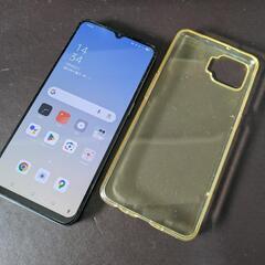 OPPO A73 ネイビー 透明ケース付きSIMフリーの画像