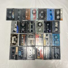 🌏🌏🌏中古 カセットテープ 100本 まとめて 大量 ハイポジションカセットテープ　中古品 使用済み 録音済含む 昭和レトロ ※ジャンク扱い🌏🌏🌏の画像