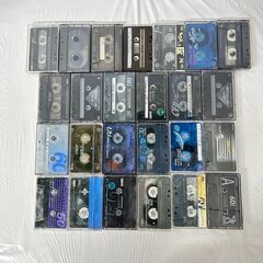 🌏🌏🌏中古 カセットテープ 100本 まとめて 大量 ハイポジションカセットテープ　中古品 使用済み 録音済含む 昭和レトロ ※ジャンク扱い🌏🌏🌏の画像