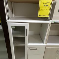 ジモティ来店特価!!　レンジ台　ホワイト　　J-250210