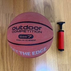 バスケットボール 空気入れ付きの画像