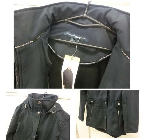 新品 フレンチコネクション レディース ジャケット Sサイズ ネイビー系 ほぼ黒 コストコ 173680 コート アウター フーディー ブルゾン French Connection 札幌 西野店 新品 フレンチコネクション レディース ジャケット Sサイズ ネイビー系