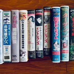 映画などのVHSビデオ10本
