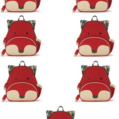 スキップホップ 動物 子ども用 リュック バックパック  通学  幼稚園  保育園　組み合わ自由　キツネ　7個セットの画像