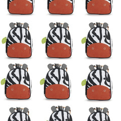 スキップホップ 動物 子ども用 リュック バックパック  通学  幼稚園  保育園　12個セット　組み合わ自由　シマウマの画像