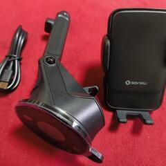 車載ワイヤレス充電スマホホルダー