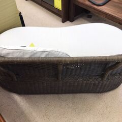 【A424】2人掛けソファ 藤 グレーの画像