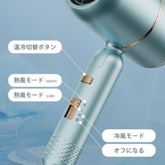 ❤️新品未使用❤️1500W ヘアドライヤー ホルダー付き  軽量 マイナスイオン 速乾の画像