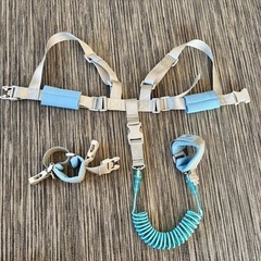 【美品】BabyCoupe 迷子防止ハーネス 青の画像