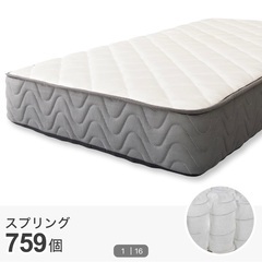 【本日引取り可能な方優先】ニトリ ポケットコイルマットレス ダブルサイズ 厚さ20cmの画像
