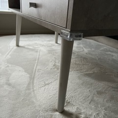 セラミック調 大理石風 引き出し付きテーブルの画像