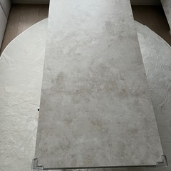 セラミック調 大理石風 引き出し付きテーブルの画像