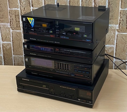 テクニクス オーディオセット RS-X70 SU-X70 ST-X70 パイオニア PD-X505 アンプ カセット チューナー CD 札幌市東区中沼町