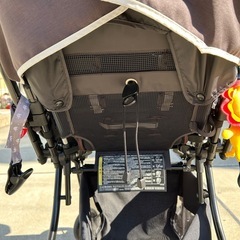 Combi ベビーカー ブラウン ボーダー 新生児 出産祝い 2wayの画像