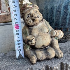 信楽焼　狸の置物⑥（高さ約15㎝）