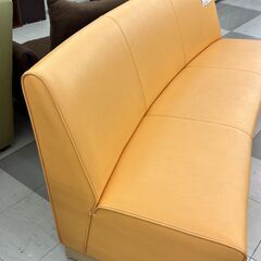 ★ジモティ割あり★  ソファー ORANGE H75×D63×W166 クリーニング済み TC2686の画像
