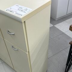 ★ジモティ割あり★  収納家具 ホワイト H92×D32×W73 クリーニング済み TC2687の画像