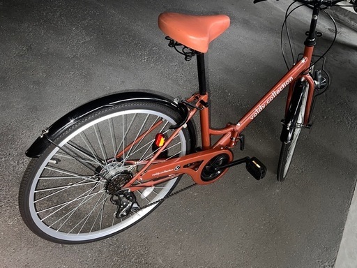 ボルディ(Voldy.Collection)ブラウン色の折りたたみ自転車をお譲りします 
