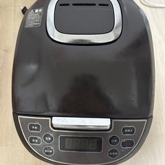 炊飯器（ブラック, 多機能, 予約＆保温機能付き）