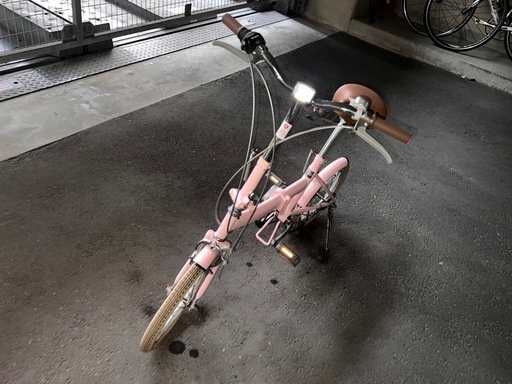 【2月10日まで！】Streamline(ストリームライン) 折りたたみピンク色の自転車をお譲りします 