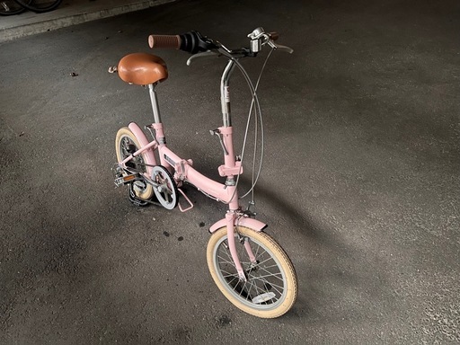 【2月10日まで！】Streamline(ストリームライン) 折りたたみピンク色の自転車をお譲りします 