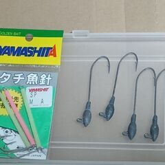 釣具　太刀魚用針、割ビシ、ヨリモドシ、他　未使用と中古品の画像