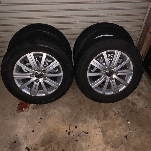 195/65ｒ15ブリヂストンネクストリータイヤ付きVW用アルミ