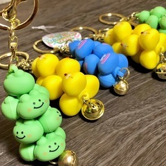 アニマル　ツムっとラバー　マスコット　5点