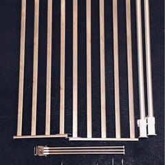 つっぱり棚2段  幅60cm ステンレスの画像