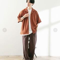 【新品】URBAN RESEARCH ITEMS サマーツイードオープンカラー半袖の画像