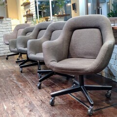 大特価 knoll　1960年代 アメリカアンティーク チェアー　ノル　ライトグレーの画像