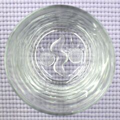 昭和レトロ 岡本太郎 顔のグラス ペア ロックグラス 太陽の塔 顔 ロバートブラウン ノベルティ 初代・2代目 札幌市 清田区 平岡の画像