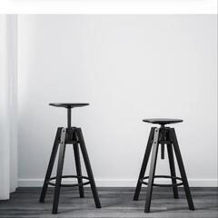 4脚セット　カウンターチェア　ブラックの画像