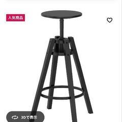 4脚セット　カウンターチェア　ブラックの画像