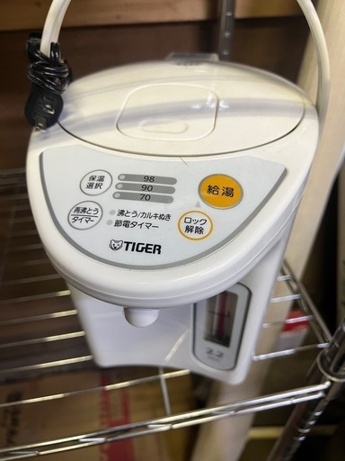 タイガー/TIGER　マイコン電動ポット　PDR-G221　電気ポット　ホワイト　2018