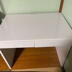 勉強机・オフィスデスク（白）