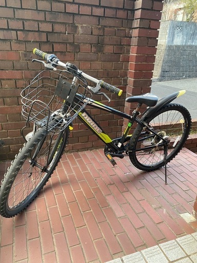 自転車　26インチ　子供用 。