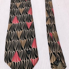 ネクタイ 中古 美品 シンプル 柄物ナロータイレギュラータイHe...