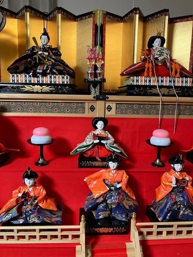 美品】雛人形 七段飾り 菊水作 末広