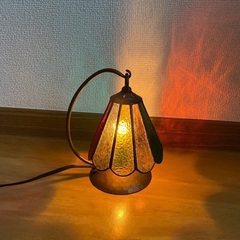 北一硝子 テーブルランプ ステンドグラスの画像