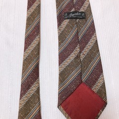ネクタイ 中古 美品 シンプル 柄物ナロータイレギュラータイigemteos PARIS-MILANOの画像