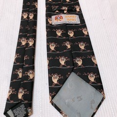 ネクタイ 中古 美品 シンプル 柄物OONEY TUNES @1999WARNERBROS ルーニー・テューンズの画像