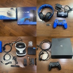SONY  PS4PRO PSVR   
 コントローラー　 無線ヘッドホン、コントローラー充電器　ソフト の画像
