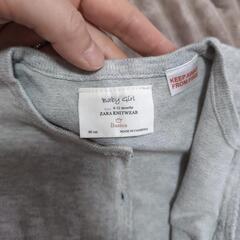 ZARA ベビー カーディガン 80cm グレーの画像