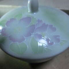 ●有田、蓋つき、春、●おもてなし、茶器、5点、●未使用、箱入り（箱傷み有）、画像参照、★お手数をおかけしますプロフィール必読ですの画像