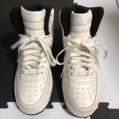 ⭐︎値下げ⭐︎　NIKEiD　NIKE エアフォース1 カスタマイズモデル　ホワイト/パープル ハイカット24.5㎝の画像