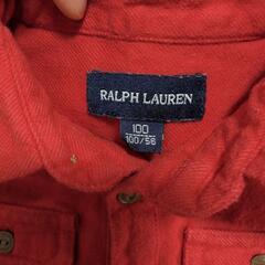 Ralph Lauren 赤 シャツワンピース チュニック 100/56の画像